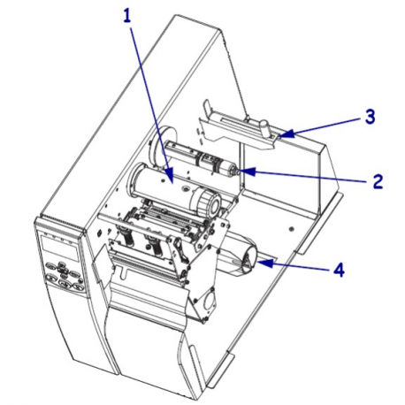 Zebra - Media rewind spindle replacement kit - 1