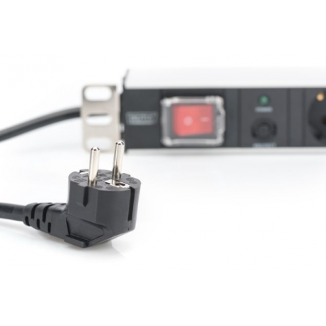 DIGITUS DN-95403 - Power strip (rack-mountable) - AC 250 V - input: power - output connectors: 7 (power) - 19" - 2 m cord - 2