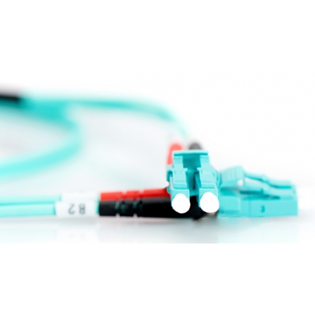 DIGITUS - Patch cable - LC multi-mode (M) to LC multi-mode (M) - 10 m - fibre optic - 50 / 125 micron - OM3 - halogen-free - 2
