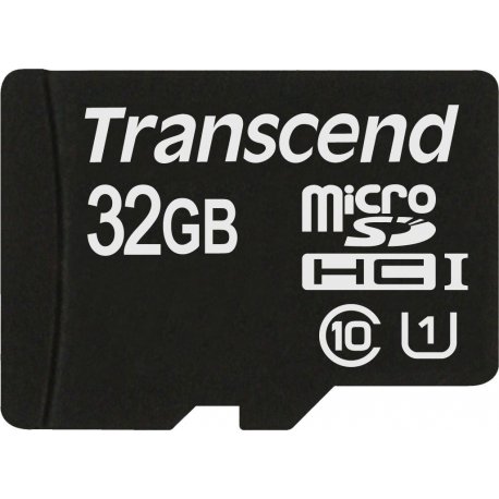 Transcend - Flash memory card - 32 GB - UHS Class 1  /  Class10 - microSDHC - 2