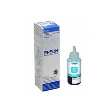 Epson T6732 - 70 ml - cyan - original - ink refill - for Epson L1800, L800, L805, L810, L850 - 1