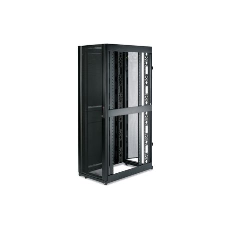 APC NetShelter SX Enclosure with Sides - Rack - black - 42U - 19" - 11
