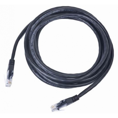 Gembird - Patch cable - RJ-45 (M) to RJ-45 (M) - 5 m - CAT 5e - molded - black - 2