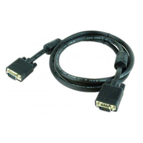 Cablexpert Premium CC-PPVGA-6B - VGA cable - HD-15 (VGA) (M) to HD-15 (VGA) (M) - 1.83 m - molded, thumbscrews - black - 1