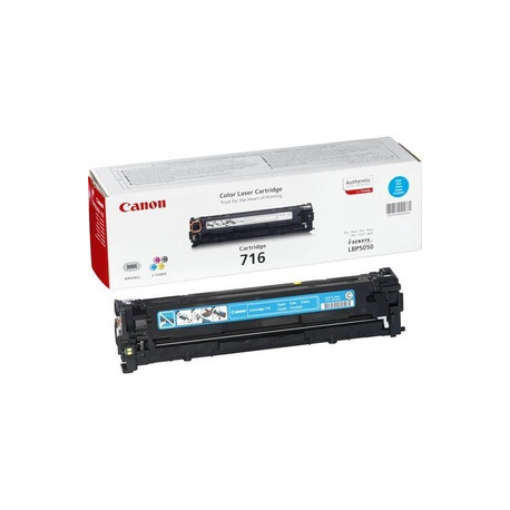 Canon 716 Cyan - Cyan - original - toner cartridge - for i-SENSYS LBP5050, LBP5050N, MF8030CN, MF8040Cn, MF8050CN, MF8080Cw - 1