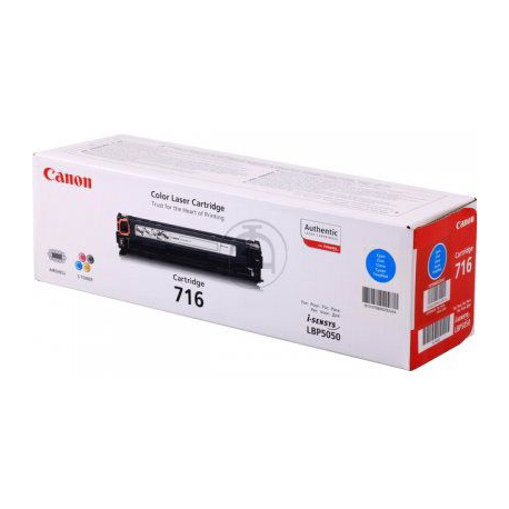 Canon 716 Cyan - Cyan - original - toner cartridge - for i-SENSYS LBP5050, LBP5050N, MF8030CN, MF8040Cn, MF8050CN, MF8080Cw - 2