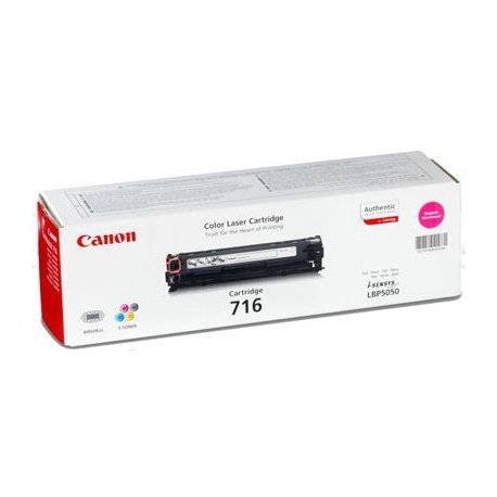 Canon 716 Magenta - Magenta - original - toner cartridge - for i-SENSYS LBP5050, LBP5050N, MF8030CN, MF8040Cn, MF8050CN, MF8080Cw - 1