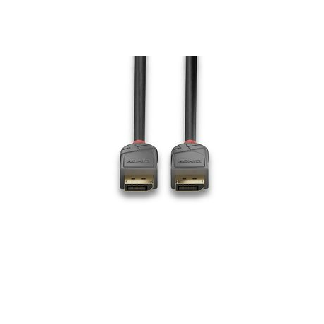 Lindy Anthra Line - DisplayPort cable - DisplayPort (M) to DisplayPort (M) - DisplayPort 1.4 - 5 m - round - black - 2