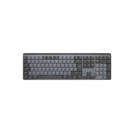Logitech Master Series MX Mechanical - Keyboard - backlit - wireless - Bluetooth LE - QWERTZ - Swiss - key switch: Tactile Quiet - graphite - 0