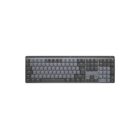 Logitech Master Series MX Mechanical - Keyboard - backlit - wireless - Bluetooth LE - QWERTY - US International - key switch: Clicky - graphite - 0
