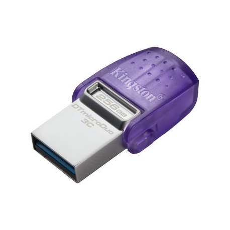 Kingston DataTraveler microDuo 3C - USB flash drive - 256 GB - USB 3.2 Gen 1  /  USB-C - 0