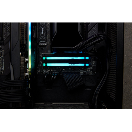 Kingston FURY Beast RGB - DDR5 - module - 32 GB - DIMM 288-pin - 5600 MHz  /  PC5-44800 - CL40 - 1.25 V - unbuffered - on-die ECC - 9