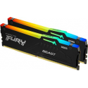 Kingston FURY Beast RGB - DDR5 - kit - 16 GB: 2 x 8 GB - DIMM 288-pin - 5600 MHz / PC5-44800 - CL40 - 1.25 V - unbuffered - on-die ECC