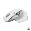 Logitech Master Series MX MASTER 3S - Mouse - ergonomic - optical - 7 buttons - wireless - Bluetooth, 2.4 GHz - Logitech Logi Bolt USB receiver - pale grey