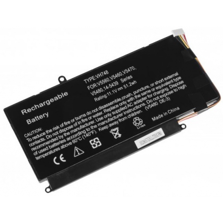 Green Cell - Laptop battery (standard) (equivalent to: Dell WDX0R) - lithium polymer - 3400 mAh - 39 Wh - black - for Dell Inspiron 13 53XX, 15 55XX, 17 57XX; Latitude 13 3379, 3189; Vostro 14 5468, 15 5568 - 3