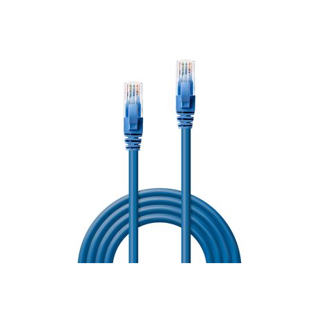 Lindy - Patch cable - RJ-45 (M) to RJ-45 (M) - 2 m - UTP - CAT 6 - molded, snagless - blue - 1