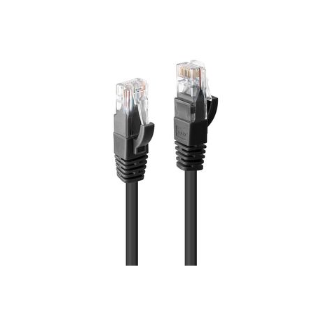 Lindy - Patch cable - RJ-45 (M) to RJ-45 (M) - 1 m - UTP - CAT 6 - molded, snagless - black - 0