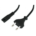 Lindy - Power cable - IEC 60320 C7 to Europlug (M) - 2 m - black