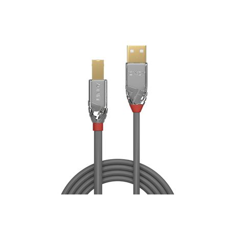 Lindy CROMO - USB cable - USB (M) to USB Type B (M) - USB 2.0 - 2 m - round - grey - 1