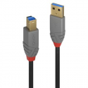 Lindy Anthra Line - USB cable - USB Type A (M) to USB Type B (M) - USB 3.0 - 3 m - round - black