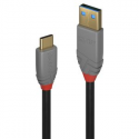Lindy Anthra Line - USB cable - USB-C (M) to USB Type A (M) - USB 3.1 - 1 m - round - black