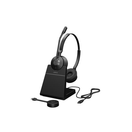 Jabra Engage 55 Stereo - Headset - on-ear - DECT - wireless - Optimised for UC - 0