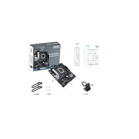 ASUS PRIME H610M-A WIFI D4 - Motherboard - micro ATX - LGA1700 Socket - H610 Chipset - USB 3.2 Gen 1, USB 3.2 Gen 2 - Gigabit LAN, Wi-Fi, Bluetooth - onboard graphics (CPU required) - HD Audio (8-channel) - 5