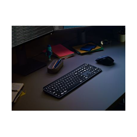 Logitech MX Keys - Keyboard - backlit - Bluetooth - QWERTZ - German - graphite - 6
