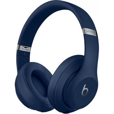 Beats Studio3 Wireless - Headphones with mic - full size - Bluetooth - wireless - active noise cancelling - noise isolating - blue - for iPad / iPhone / iPod / TV / Watch - 2