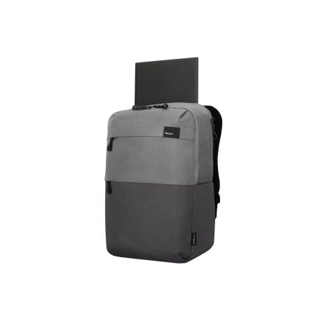 Targus Sagano EcoSmart Travel - Notebook carrying backpack - 15.6" - grey, black - 15