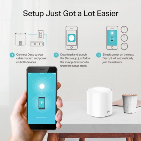 Wireless Router|TP-LINK|Wireless Router|1800 Mbps|Mesh|IEEE 802.11a|IEEE 802.11n|IEEE 802.11ac|IEEE 802.11ax|DECOX20(1-PACK) - 2