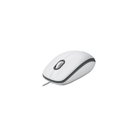 Logitech M100 - Mouse - full size - right and left-handed - optical - 3 buttons - wired - USB - 0