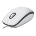 Logitech M100 - Mouse - full size - right and left-handed - optical - 3 buttons - wired - USB