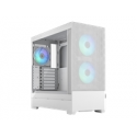Fractal Design Pop Air - Tower - ATX - windowed side panel (tempered glass) - no power supply (ATX) - white TG clear tint - USB / Audio - for Fractal Design Model D, Type D