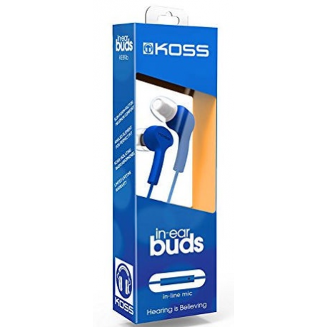 Koss Headphones KEB9iB In-ear, 3.5mm (1/8 inch), Microphone, Blue, - 4