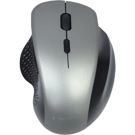 Gembird MUSW-6B-02-BG - Mouse - ergonomic - optical - 6 buttons - wireless - 2.4 GHz - USB wireless receiver - black, space grey - giftbox with transparent window - 0