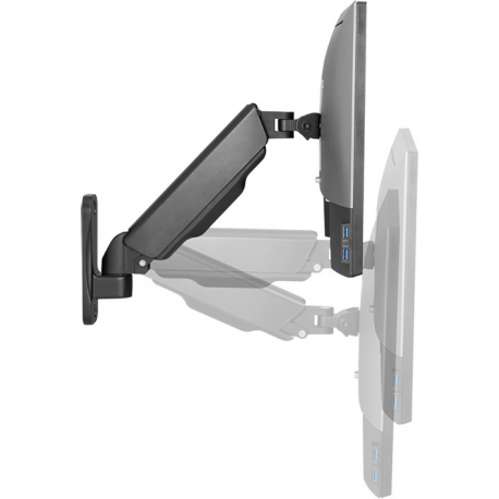 LogiLink - Mounting kit - for flat panel (Gas Spring) - plastic, aluminium, steel - black - screen size: 17"-32" - wall-mountable - 4