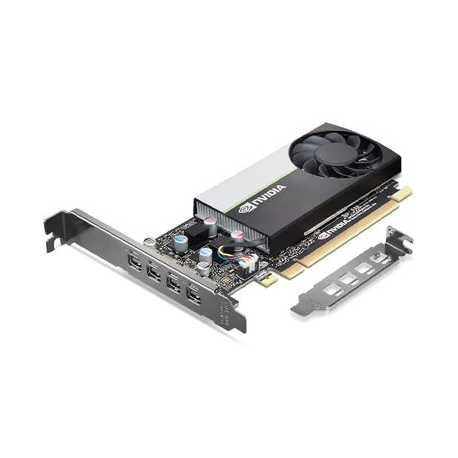NVIDIA T1000 - Graphics card - T1000 - 8 GB GDDR6 - PCIe 3.0 x16 - 4 x Mini DisplayPort - brown box - for ThinkStation P340; P350; P520; P620; P720; P920 - 0
