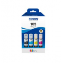 Epson 103 Multipack - 4-pack - black, yellow, cyan, magenta - original - ink refill - for Epson L1210, L3210, L3211, L3251, L3256, L3260, L3266; EcoTank L1250, L3210, L3250, L3260