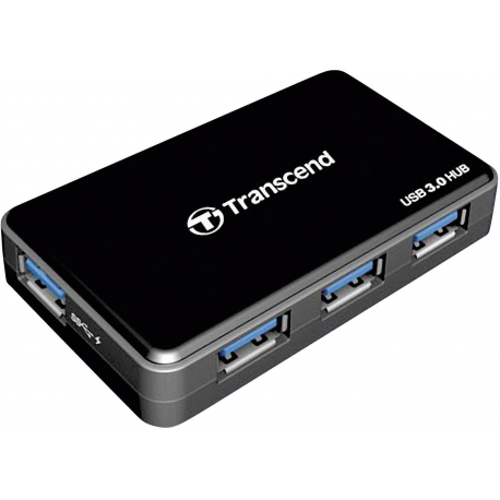 Transcend HUB3 - Hub - 4 x SuperSpeed USB 3.0 - desktop - 0
