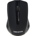 DICOTA Comfort - Mouse - laser - wireless - USB wireless receiver - black