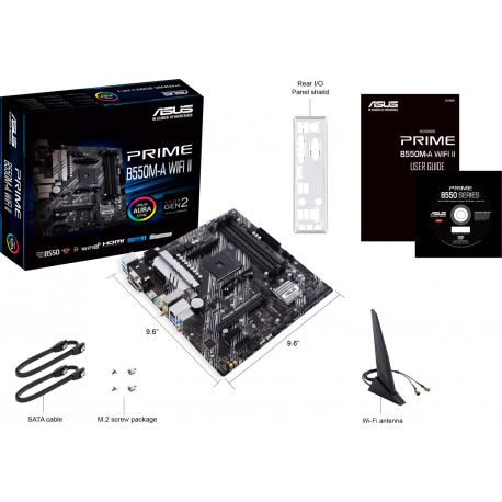 MB AMD B550 SAM4 MATX/PRIME B550M-A WIFI II ASUS - 6