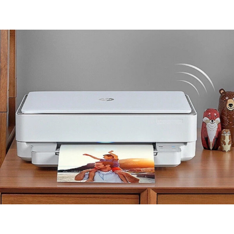 HP ENVY 6020e All-in-One - Multifunction printer - colour - ink-jet - 216 x 297 mm (original) - A4 / Letter (media) - up to 8 ppm (copying) - up to 10 ppm (printing) - 100 sheets - USB 2.0, Wi-Fi(ac) - cement - 9