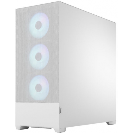 Fractal Design Pop XL Air RGB - Tower - extended ATX - no power supply (ATX) - white TG clear tint - USB / Audio - 4