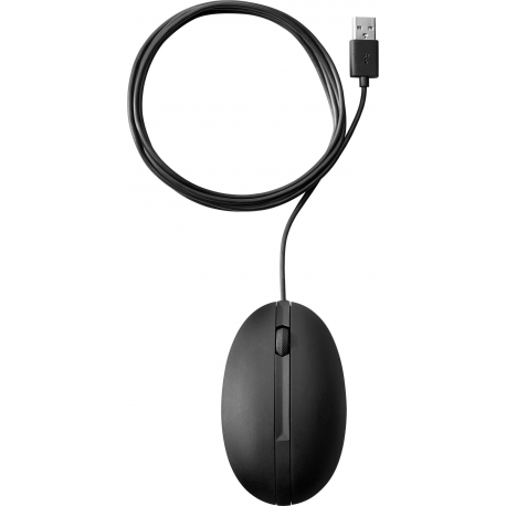 HP 320M - Mouse - optical - wired - USB - for EliteBook 830 G6; Presence Small Space Solution with Microsoft Teams Rooms - 0