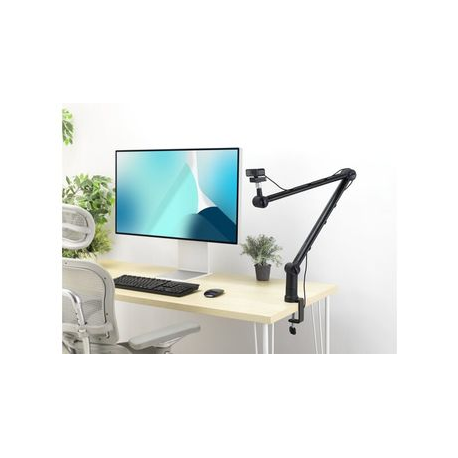 Kensington A1020 - Mounting kit (C-clamp, boom arm) - articulating - for microphone / webcam / light - desk-mountable - 8