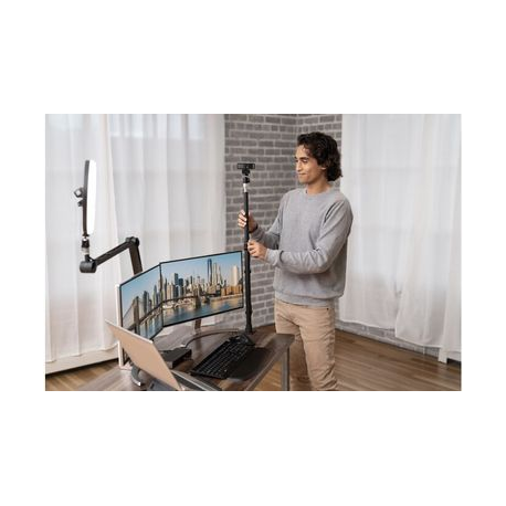 Kensington A1020 - Mounting kit (C-clamp, boom arm) - articulating - for microphone / webcam / light - desk-mountable - 10