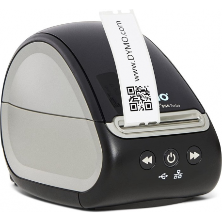 DYMO LabelWriter 550 Turbo - Label printer - direct thermal - Roll (6.2 cm) - 300 dpi - up to 90 labels/min - USB 2.0, LAN - 0