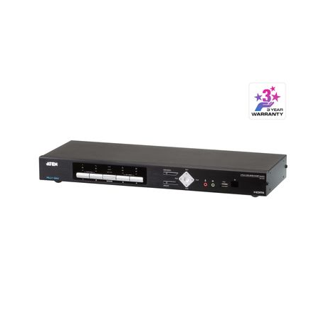 ATEN Multi-View KVMP CM1284 - KVM  /  audio  /  USB switch - 4 x KVM  /  audio  /  USB - 1 local user - desktop - AC 100 - 240 V - 0