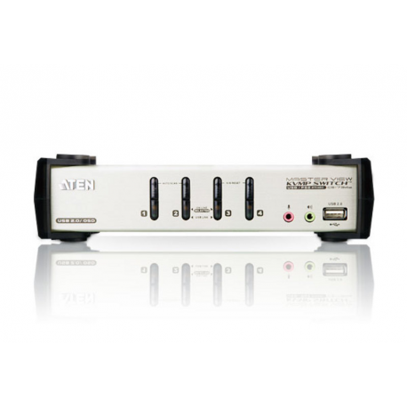ATEN CS1734B - KVM / audio / USB switch - 4 x KVM / audio / USB - 1 local user - desktop - 2